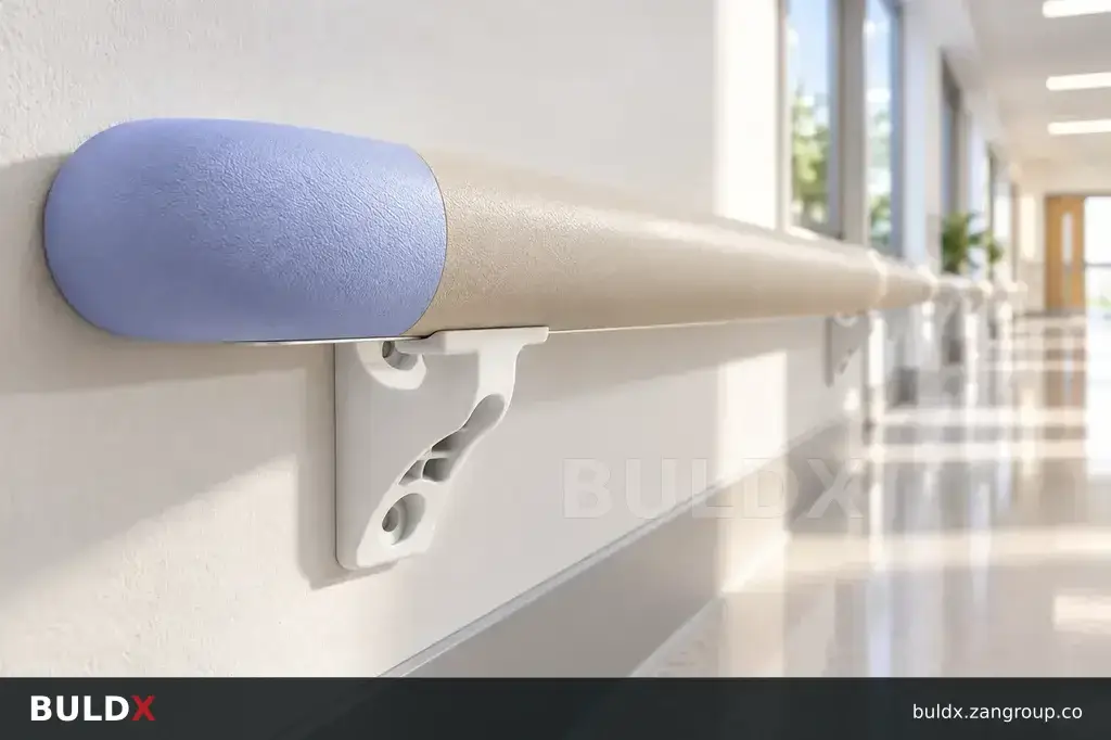 AI-generated application context: How to select hospital corridor handrails