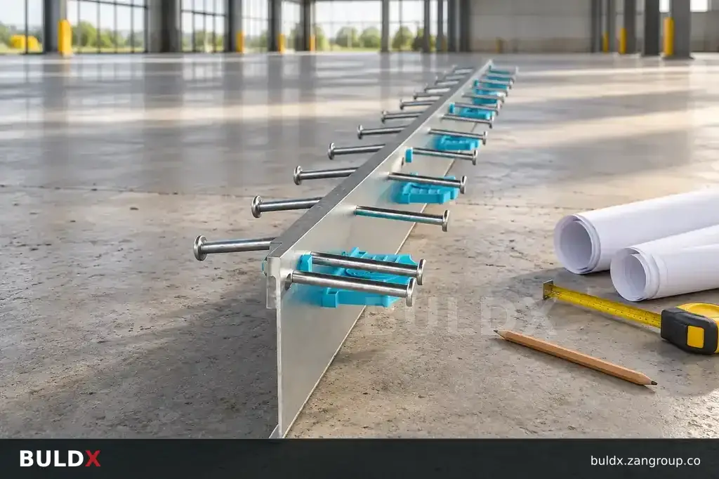 AI-generated application context: Preparing an industrial floor joint quantity schedule
