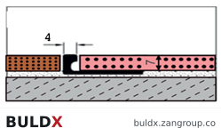 BULDX catalogue illustration of Tile Edge Trims · 4 × 7 mm · Anodized aluminium, code BDX-AF-TE-AL-4-7
