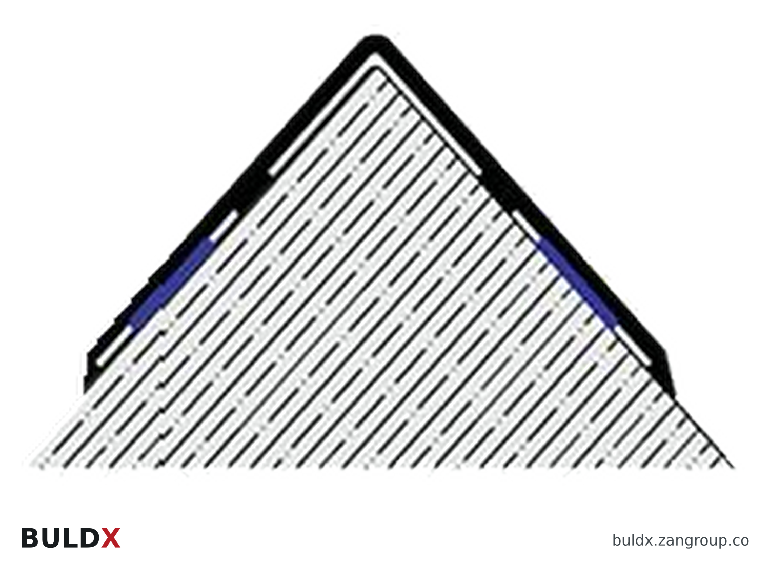 BULDX catalogue illustration: 50 × 50 mm Metal Corner Guard, code BDX-CG-ALSS-5050