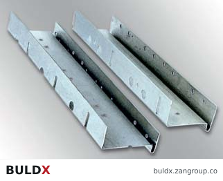 BULDX catalogue illustration: Aluminium Facade Starter Track · 80 mm insulation · 2500 mm, code BDX-FI-AL-ST-80-2500