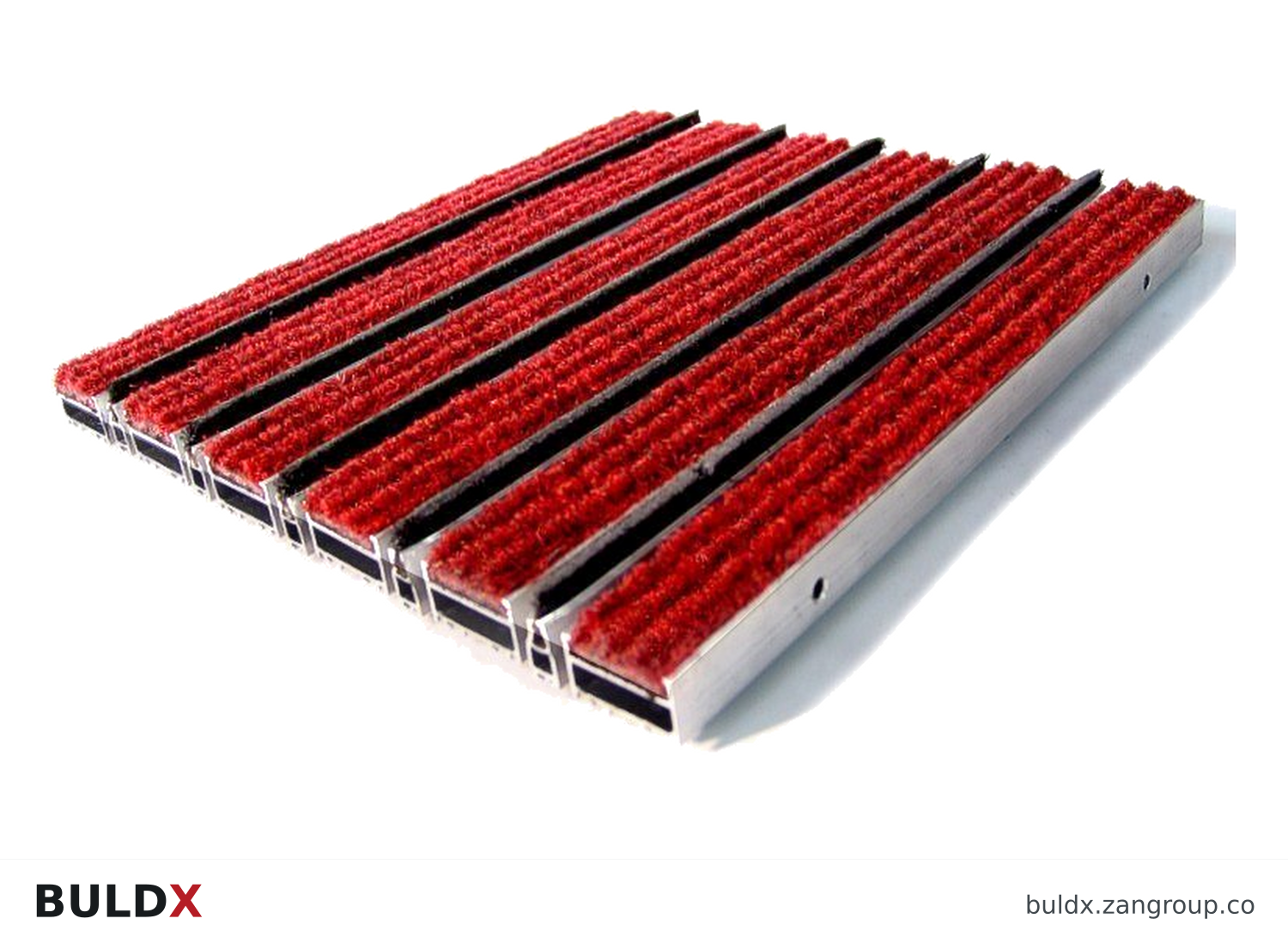 BULDX catalogue illustration: Textile & Strip-Brush Entrance Mat, code BDX-EM-F25