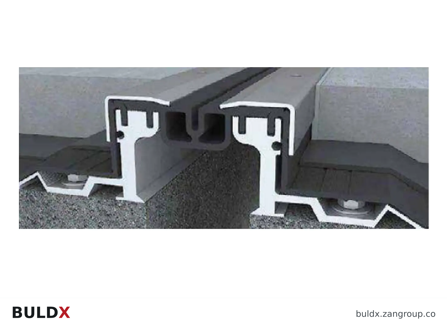 BULDX catalogue illustration: Water-Insulated Floor Joint, code ZEJ-KU1